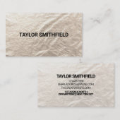 Gold Foil Trendy Visitekaartje (Voorkant / Achterkant)