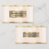 Gold Foil trim | Sparkle Visitekaartje (Voorkant / Achterkant)