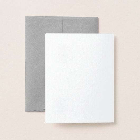 Gold Foil Twinkle Licht op grijs Hartelijk dank Folie Kaarten (Met envelop)