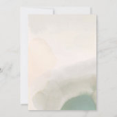 Gold Foil Umbrella Dark Moss Green Baby shower Kaart (Achterkant)