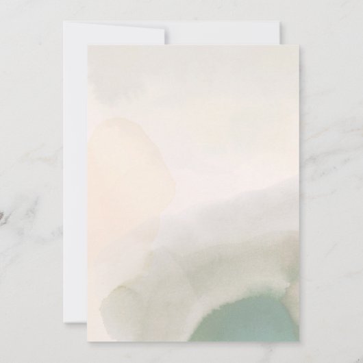 Gold Foil Umbrella Dark Moss Green Baby shower Kaart (Achterkant)