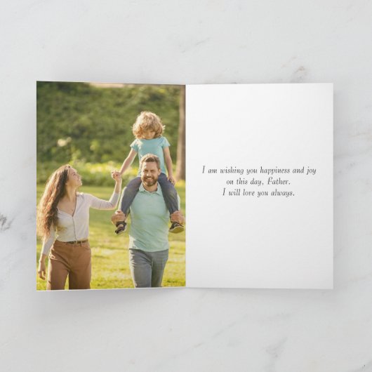 Gold Foil Vaderdag Kaart (Binnen)