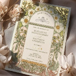 Gold Foil Vintage Wedding Invitding Art Nouveau Folie Uitnodiging<br><div class="desc">Real Gold Foil Art Nouveau Vintage bruiloft uitnodigingen van Alphonse Mucha in een floreel, romantisch en grillig ontwerp. Victoriaans bloei vult klassieke art decofonts aan. Voer je aangepaste gegevens in en je bent klaar. Als u het ontwerp verder wilt wijzigen, klikt u op de blauwe knop "Aanpassen". Hartelijk dank voor...</div>