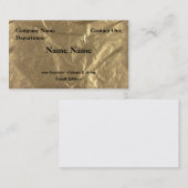 Gold Foil Visitekaartje (Voorkant / Achterkant)