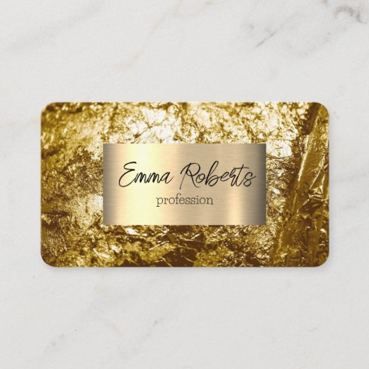 Gold Foil Visitekaartje (Voorkant)