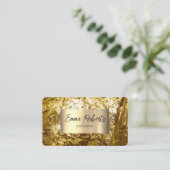 Gold Foil Visitekaartje (Staand voorkant)