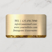 Gold Foil Visitekaartje (Achterkant)