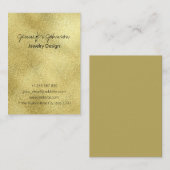 Gold Foil Visitekaartje (Voorkant / Achterkant)
