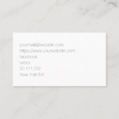 Gold Foil Visitekaartje Elegant design (Achterkant)