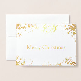 Gold Foil Vrolijke kerst Kaart