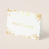 Gold Foil Vrolijke kerst Kaart (Voorkant)