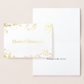 Gold Foil Vrolijke kerst Kaart (Display)