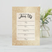 Gold Foil vult de blank in Kaart (Staand voorkant)