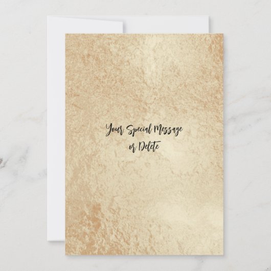 Gold Foil vult de blank in Kaart (Achterkant)