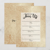 Gold Foil vult de blank in Kaart (Voorkant / Achterkant)