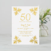 Gold Foil We doen nog steeds een bruiloft met Jubi Folie Uitnodiging (Staand Voorkant)