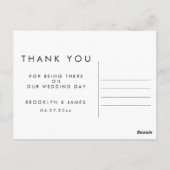 Gold Foil Weddenschap Hartelijk dank Briefkaarten (Achterkant)