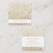 *~* Gold Foil Wedding Elegant Pastel Blush  Vierkante Visitekaartje (Voorkant / Achterkant)