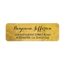 Gold Foil Wedding Etiket