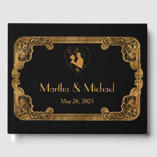 Gold Foil Wedding Gastboek Gastenboek