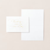 Gold Foil Wedding Officier Dank je wel kaart (Display)