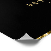 Gold Foil Wedding Reception Sign Poster 18x24 (Hoek)