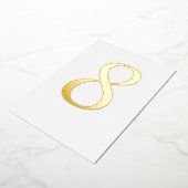 Gold Foil Wedstrijd-tabelnummer Aangepaste kleur Folie Uitnodiging (Gedraaid)