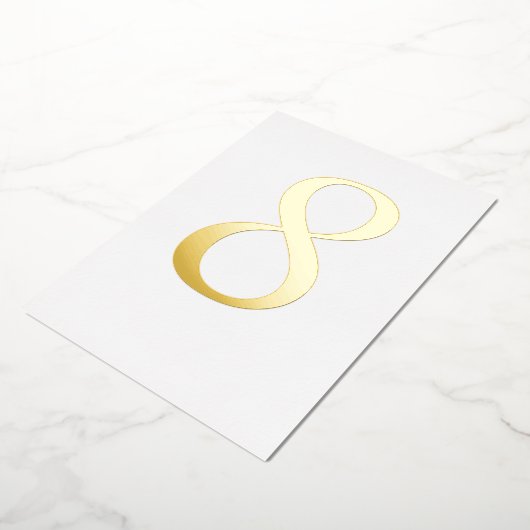 Gold Foil Wedstrijd-tabelnummer Aangepaste kleur Folie Uitnodiging (Gedraaid)