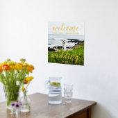 Gold Foil Welkom bij onze bruiloft Uw foto Folie Afdrukken (Laag (Keuken))