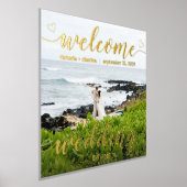 Gold Foil Welkom bij onze bruiloft Uw foto Folie Afdrukken (Laagn)