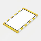 Gold Foil White Golden Stripe clean Post-it® Notes (Schuin)