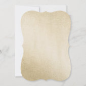 Gold Foil White Roze Rose 100th Birthday Invite Kaart (Achterkant)