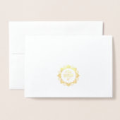 Gold Foil Wings Blank Wenskaart Folie Kaarten (Met envelop)