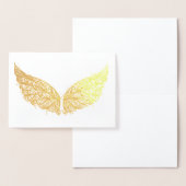 Gold Foil Wings Blank Wenskaart Folie Kaarten (Display)
