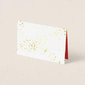 Gold Foil Winter Snow Christmas wenskaart Folie Kaarten (Voorkant)