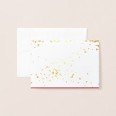 Gold Foil Winter Snow Christmas wenskaart Folie Kaarten (Voorkant met envelop)