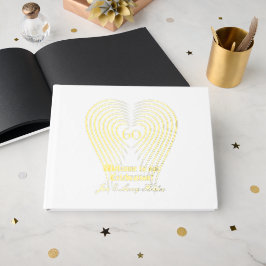 Gold Foil Wit Jubileum Gastenboek