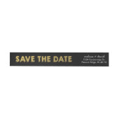 Gold Foil Wraparound Return Address Label (Individueel)