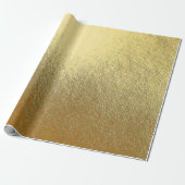 Gold Foil Wrapping Paper Cadeaupapier (Uitgerold)