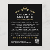 Gold Foil-zwempictogram, zwemles-omkering Flyer (Voorkant)