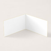 Gold Folded Visitekaartje (Binnen)