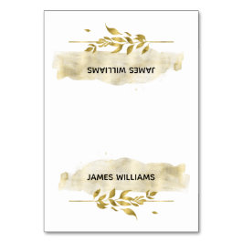 Gold Foliage-effect Weduwgoedkaarten Kaart