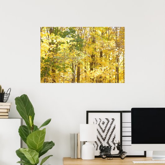 Gold Foliage Poster (Thuiskantoor)