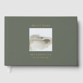 Gold Folie Art Exhibition Guestbook Gastenboek