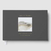 Gold Folie Art Exhibition Guestbook