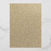 GOLD FOLIE Bloemenglitter Amethist 90ste Verjaarda Uitnodiging (Achterkant)