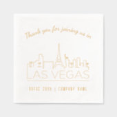 Gold Folie Custom Las Vegas Corporate Event Servet (Voorkant)