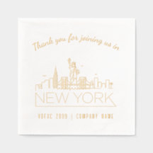 Gold Folie Custom New York Corporate Event Servett