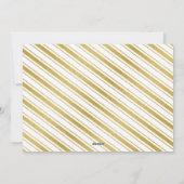 Gold Folie Effect Christmas Joy Hand Script Foto Feestdagenkaart (Achterkant)