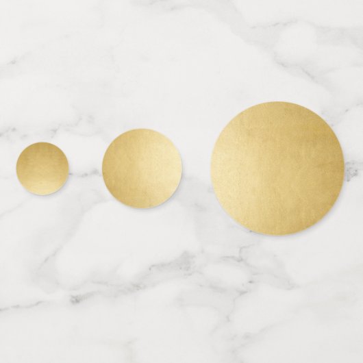 Gold Folie Effect Faux Ontwerp uw eigen Custom Lar Confetti (Achterkanten)